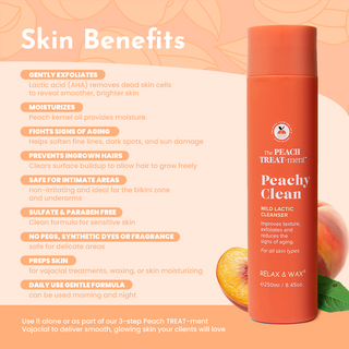 Peachy Clean 250ml (8.45oz)- Lactic Cleanser