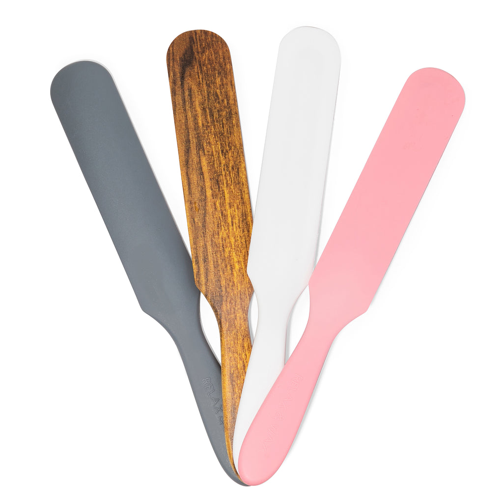 Waxing Sticks,Hair Wax Stick Wax Sticks For Hair Removal Waxing Spatula  Metal Wax Mixing Knife Applicator Wood Handle Hair Removal Tool