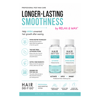 Hair Did it Go? Advanced Post-Wax Hair Inhibiting Enzyme - to help slow regrowth