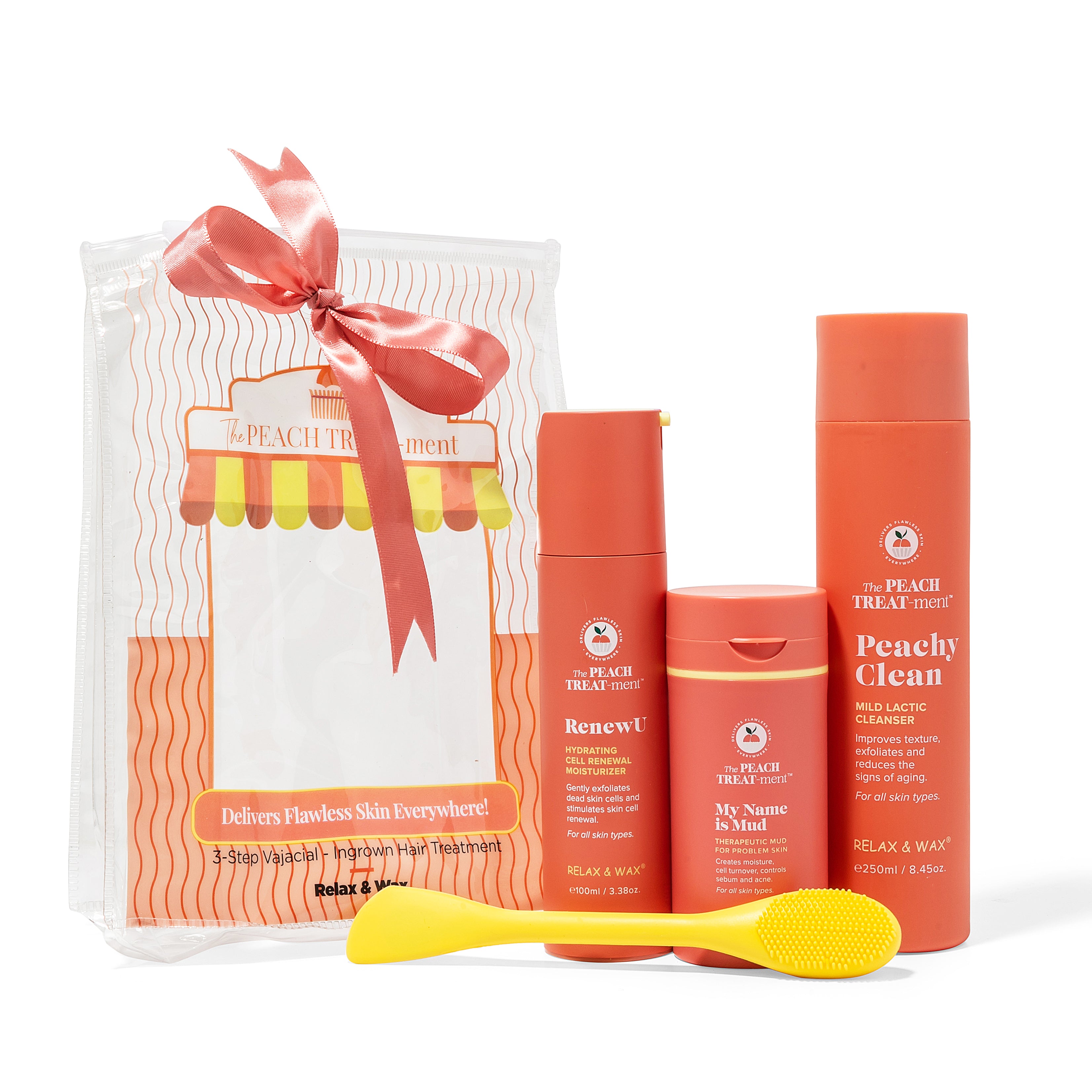 The PEACH TREAT-ment Kit- 3 step system for the Perfect Vajacial-Ingrown Hair Treatment