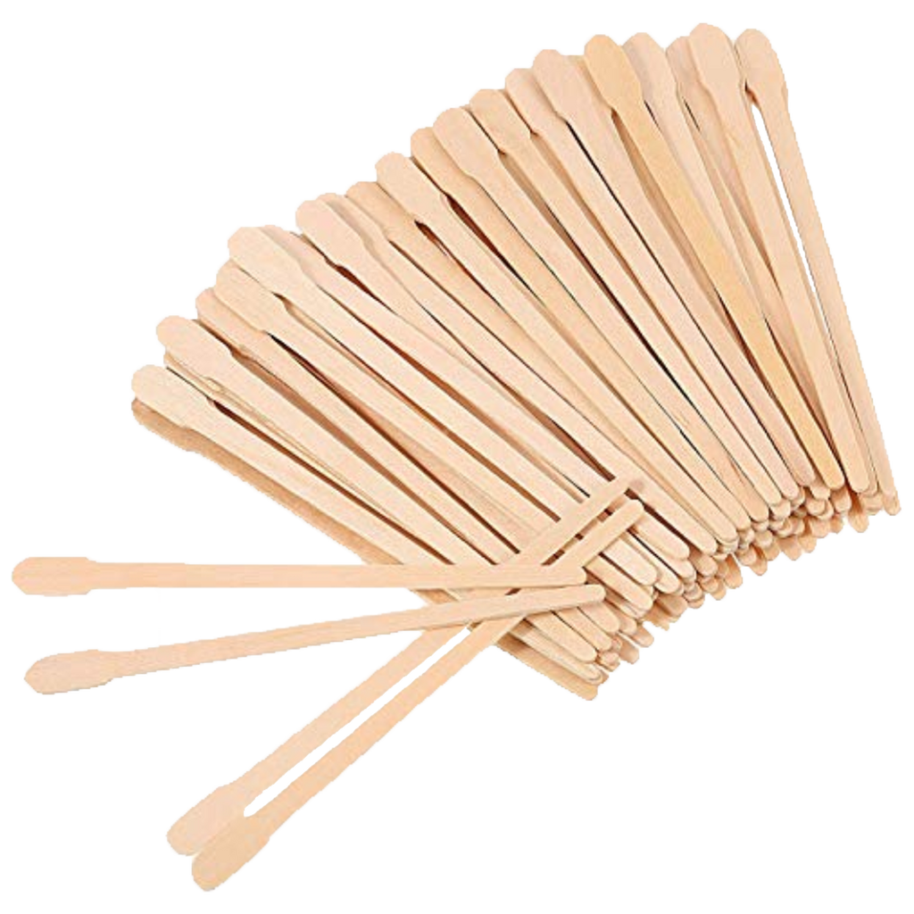400Pcs Wooden Wax Stick, Eye Brow Nose Lip Waxing Sticks, Wood Waxing Sticks Wax