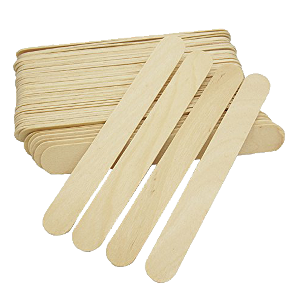 ACU-CHECK Wooden Wax Sticks - 100 Pcs Waxing Sticks - Assorted Wooden Wax  Sticks - For Body Legs