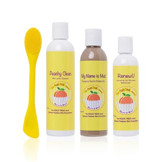 The PEACH TREAT-ment Kit- 3 step system for the Perfect Vajacial-Ingrown Hair Treatment