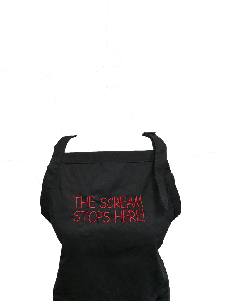The Scream Stops Here Apron