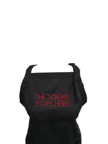 Image of The Scream Stops Here Apron