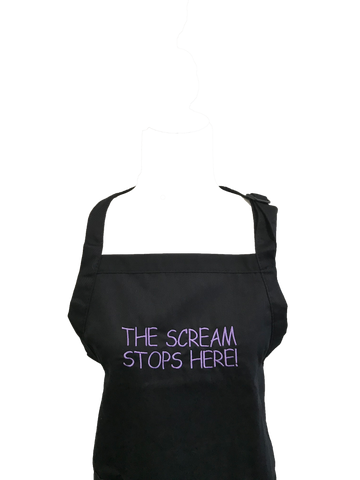 Image of The Scream Stops Here Apron