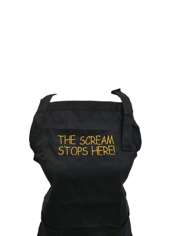 Image of The Scream Stops Here Apron